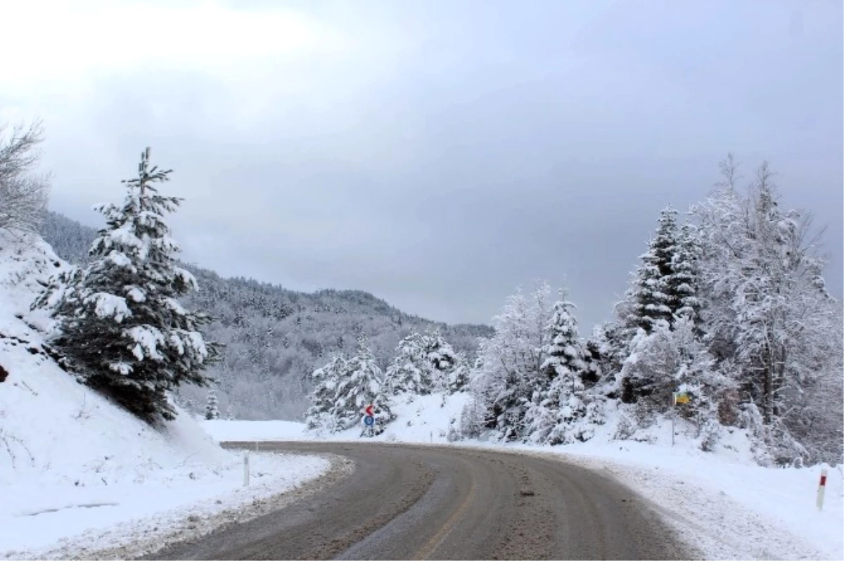 Kastamonu\'nun Yüksek Kesimlerinde Kar Etkili Oldu