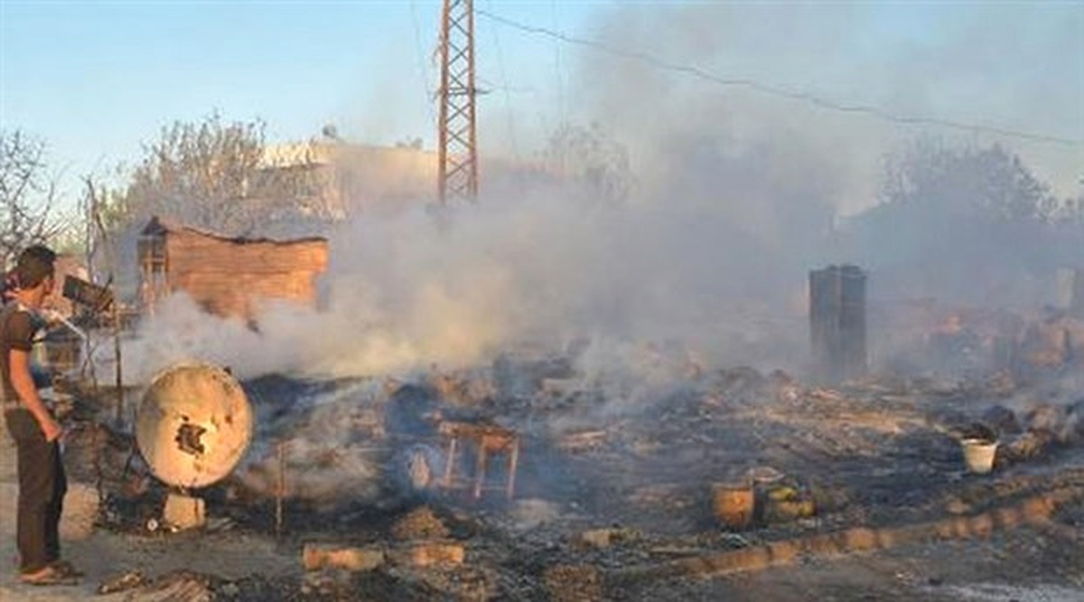 Tarım İşçilerinin Kaldığı Çadırlardaki Yangın
