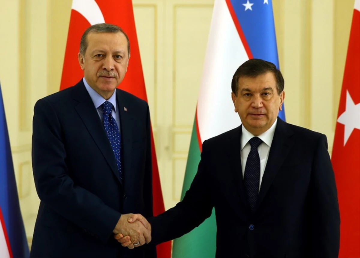 Erdoğan, Özbekistan Cumhurbaşkanı Vekili ve Başbakan Mirziyayev\'le Görüştü