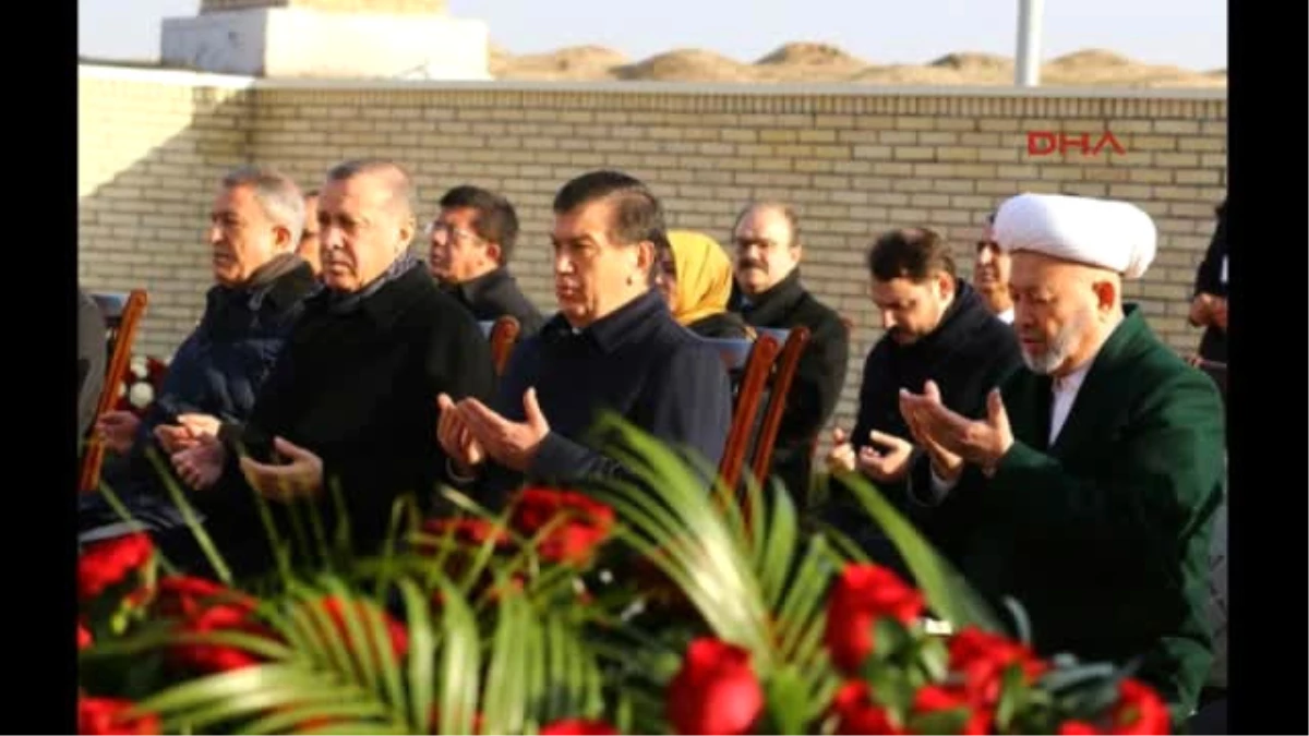 Erdoğan, Özbekistan?ın Birinci Cumhurbaşkanı Kerimov\'un Kabrini Ziyaret Etti