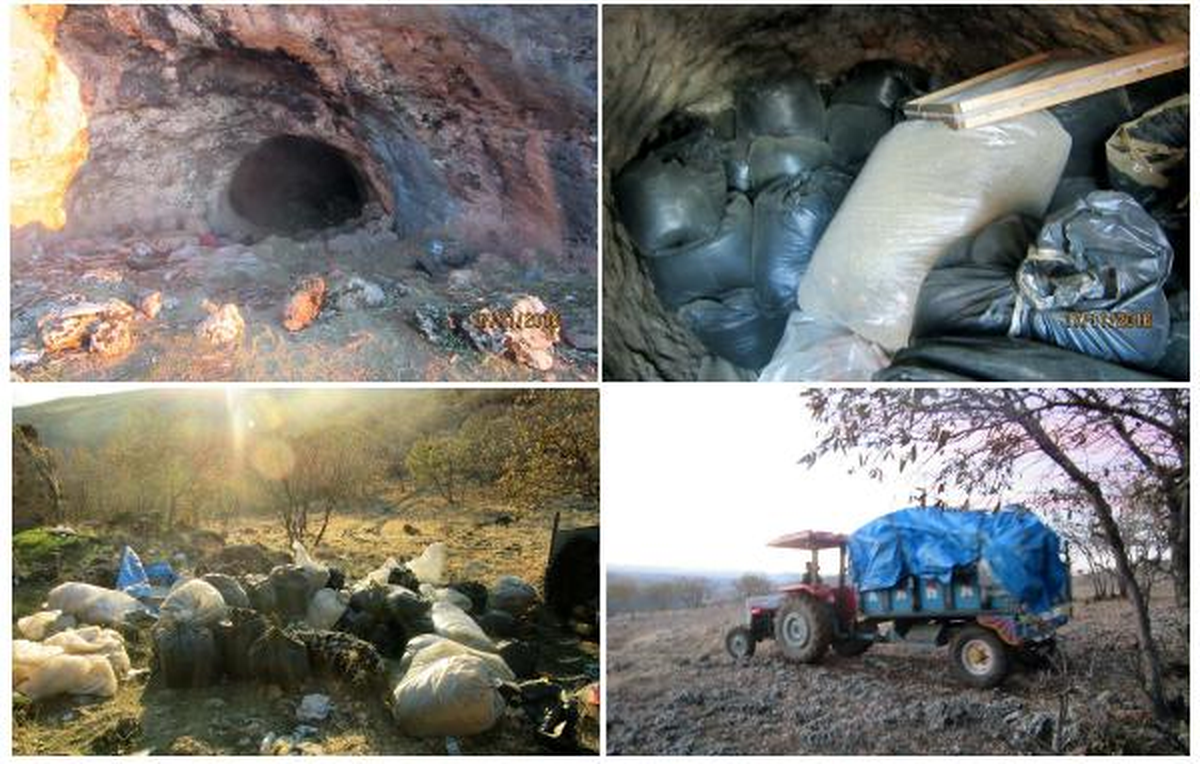 Hazro\'da Mağarada 1 Ton 877 Kilo Esrar Ele Geçirildi
