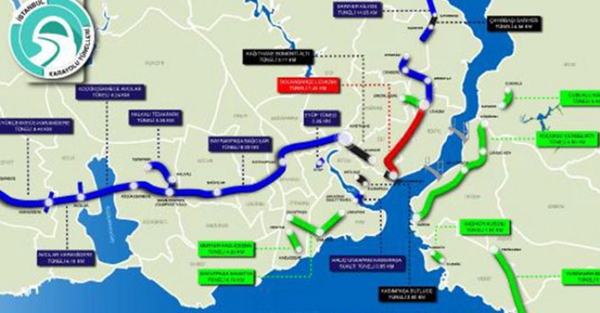 İstanbul\'a 16 Tünel Daha Geliyor