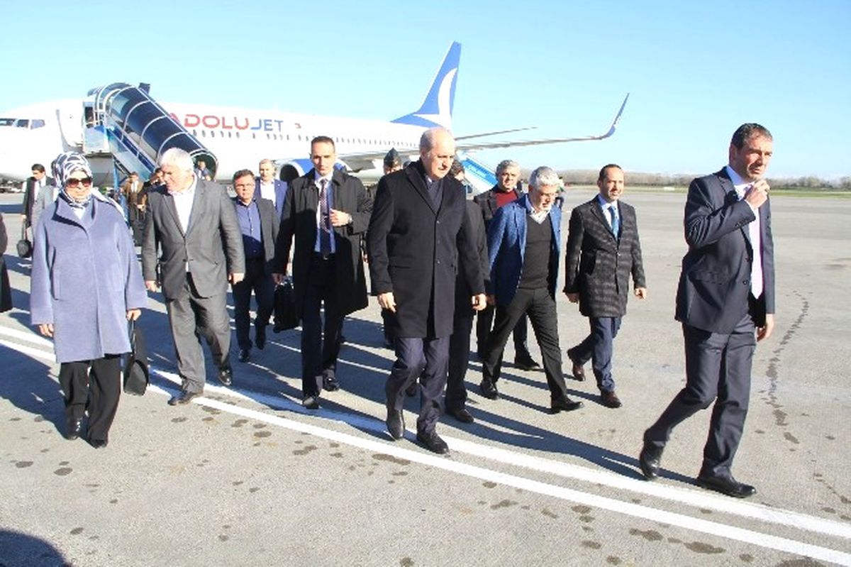 Numan Kurtulmuş Samsun\'dan Ordu\'ya Gitti