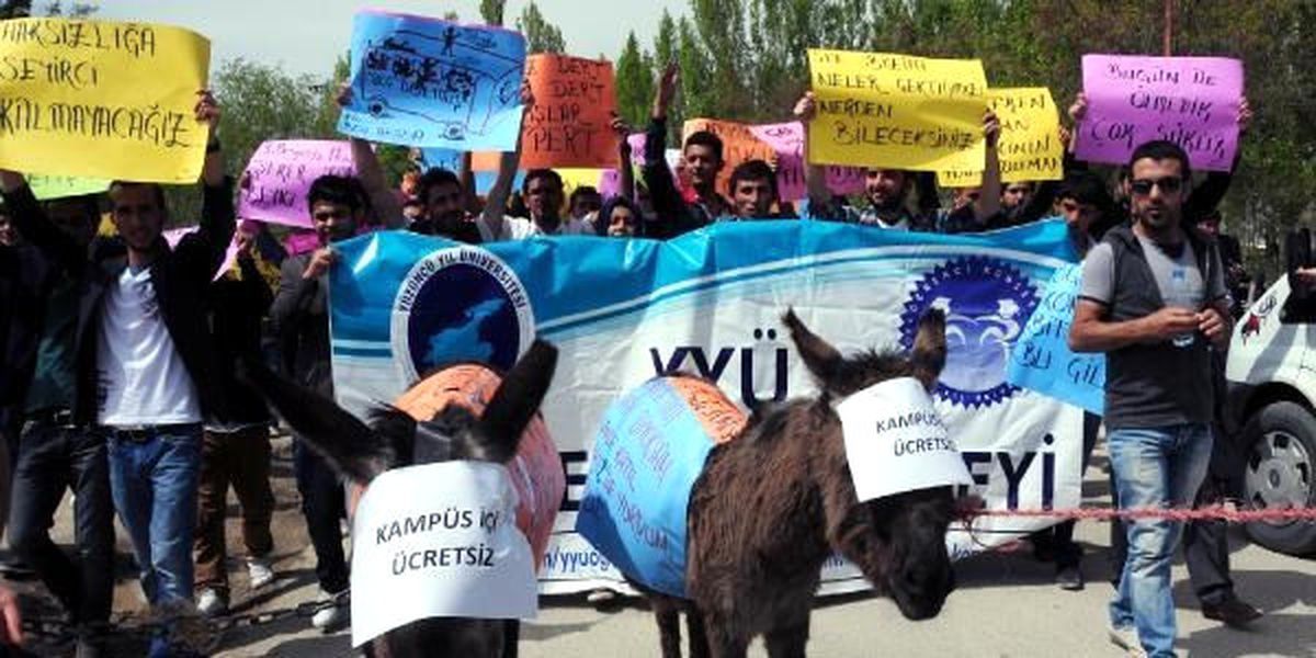 Ulaşım Zammına "Eşekli" Protesto