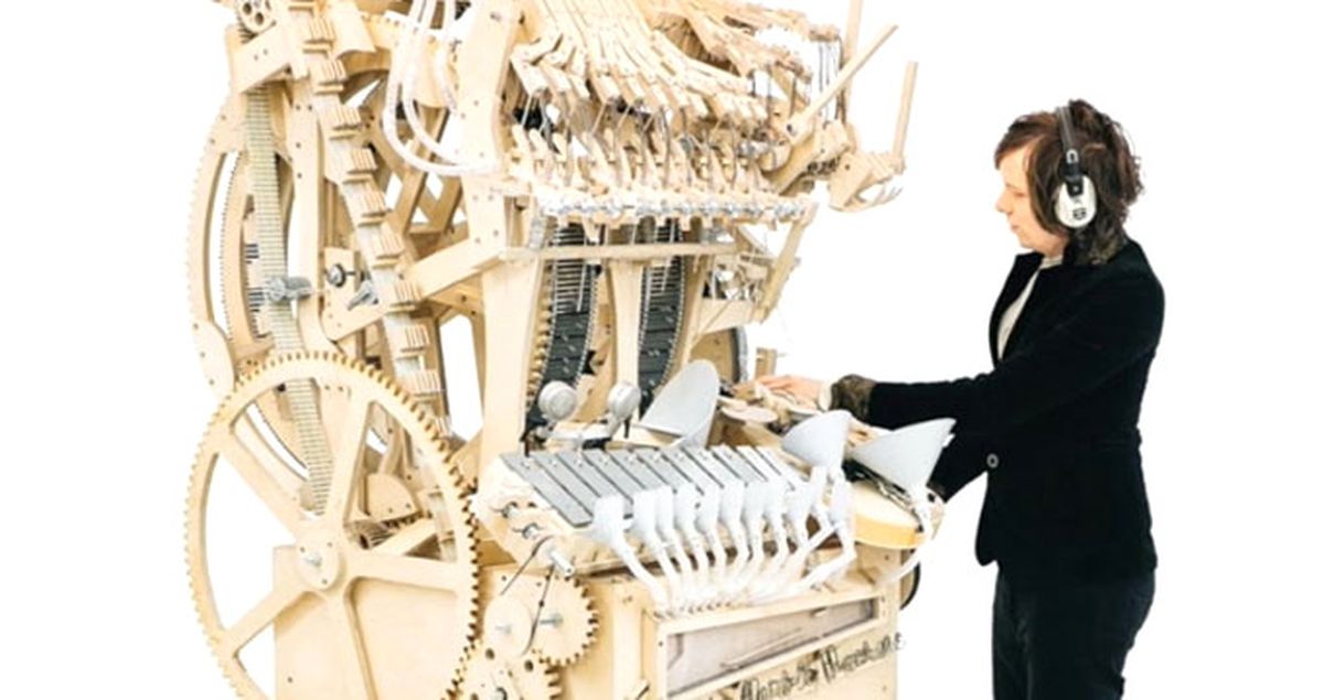 2.000 Bilye ile Müzik Yapan Ahşap Makine Üretti