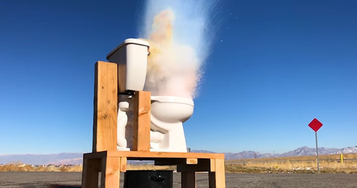 Bir Garip Deney: Tuvalete Sodyum Metal Atarsanız Ne Olur?