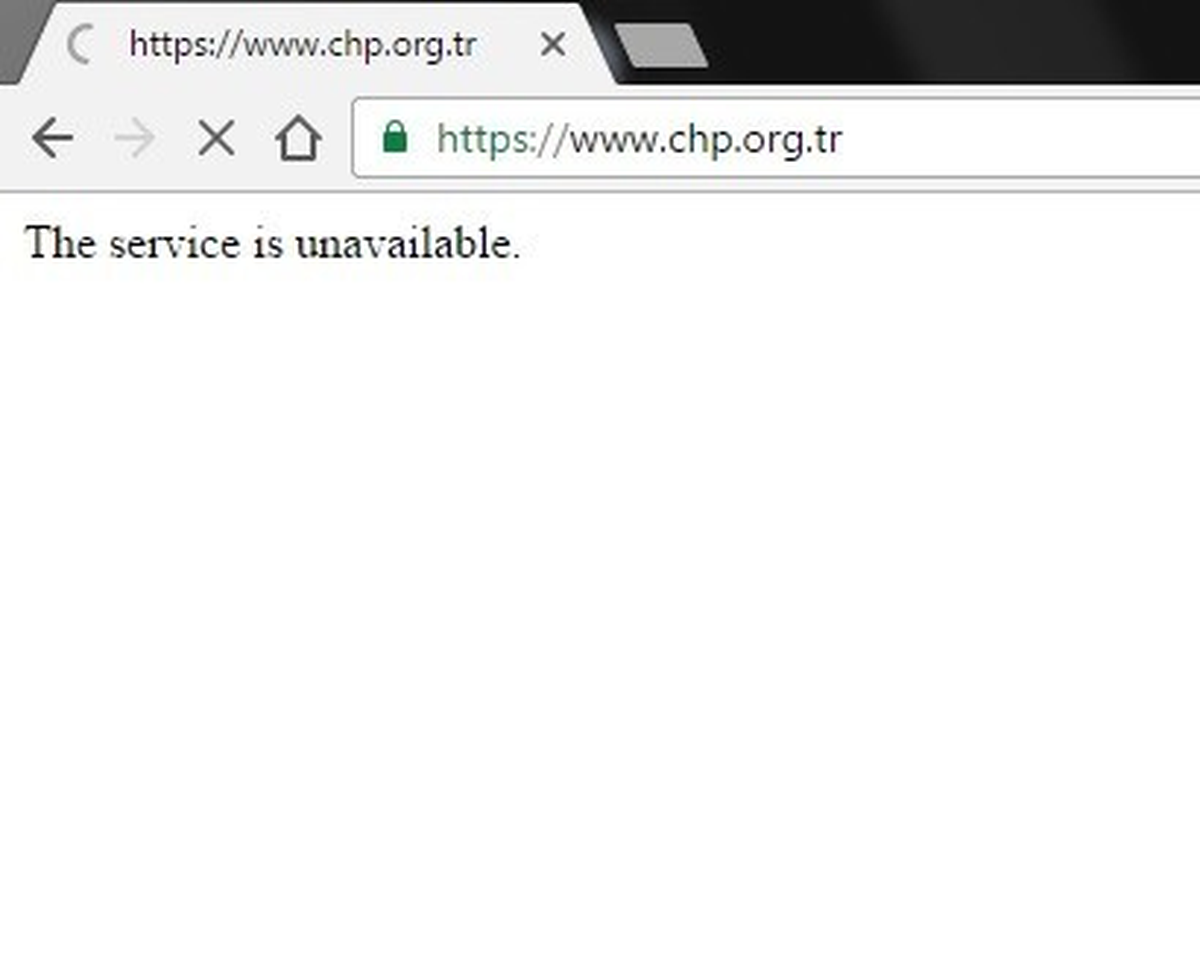 CHP'nin İnternet Sitesine Siber Saldırı