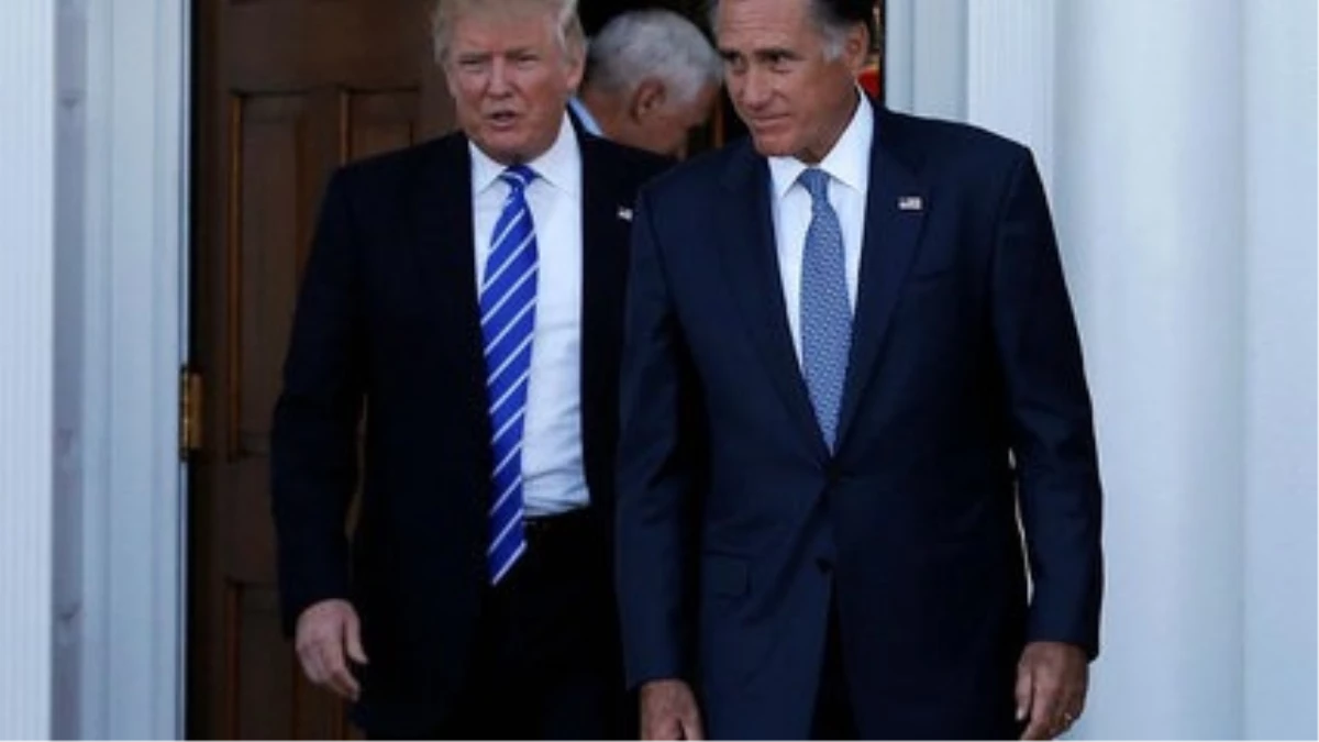Donald Trump, Eski Başkan Adayı Mitt Romney ile Görüştü