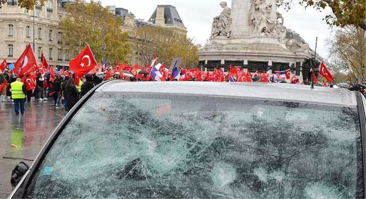 Fransa\'da PKK\'lı Grup, Mitinge Katıanlara Saldırdı