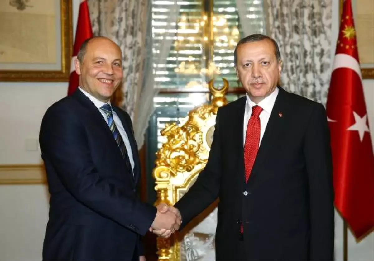 Erdoğan, Ukrayna Parlamento Başkanı Andrii Parubiy\'i Kabul Etti