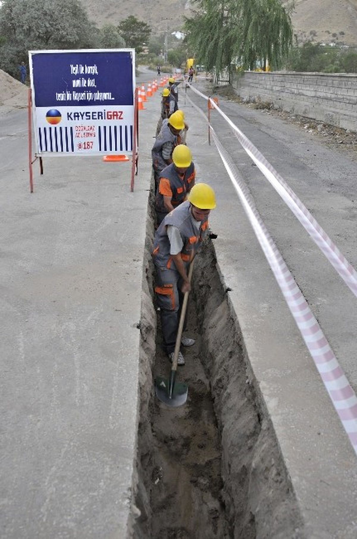 Kayserigaz Develi\'deki Çalışmalarına Devam Ediyor