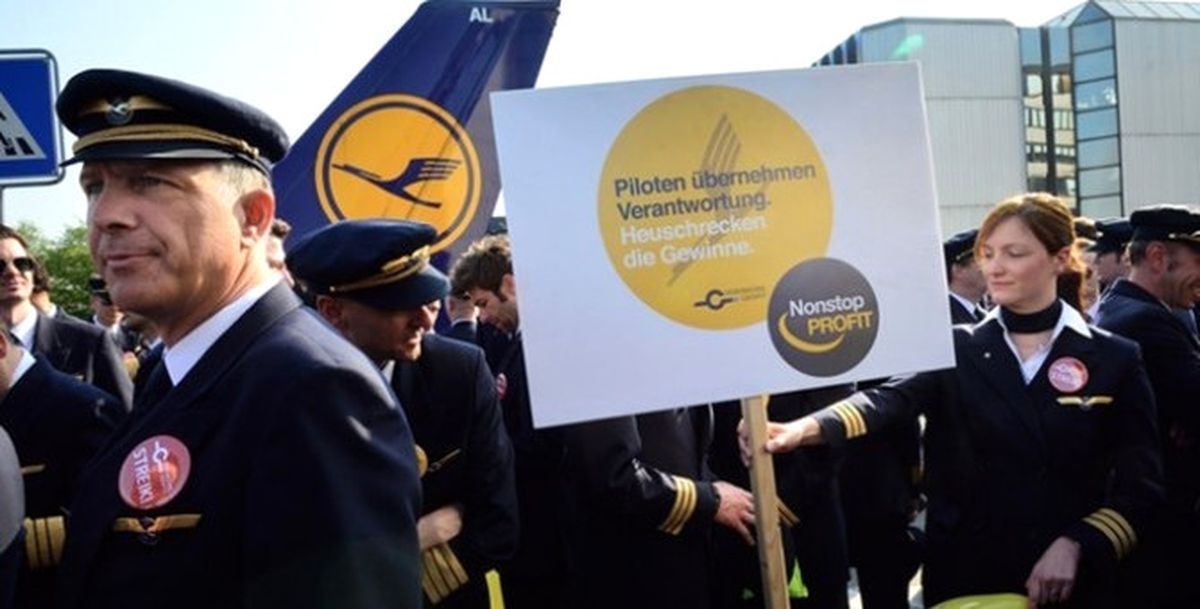 Lufthansa Pilotları Greve Gidiyor