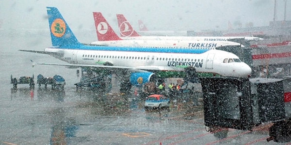 Pekin\'de Kar Yağışı Nedeniyle Uçuşlar İptal Edildi