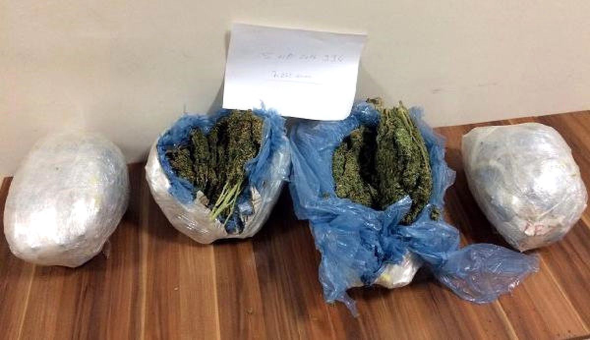 Yolcu Otobüsünde 7 Kilo Esrar Ele Geçirildi