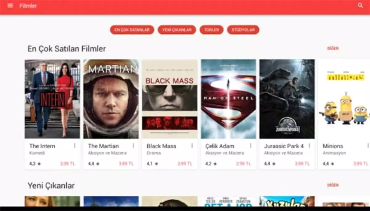 Google Play Filmleri Artık 4k