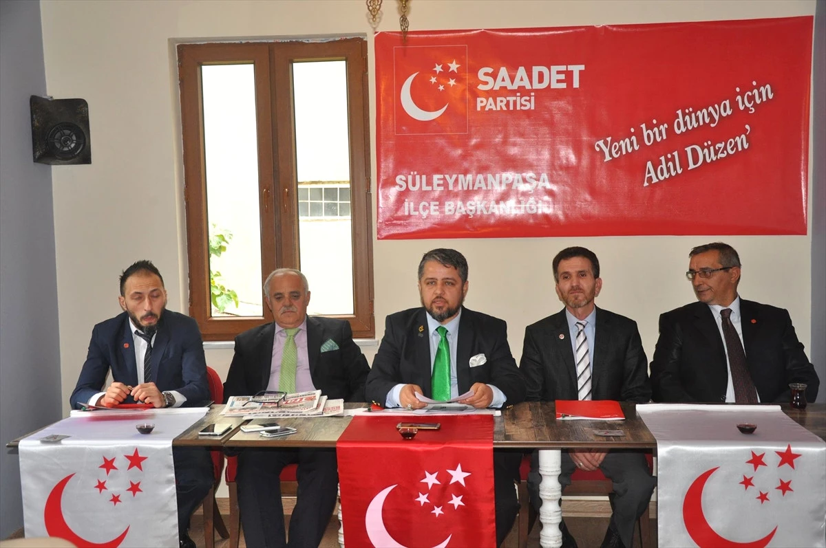 Saadet Partisi Tekirdağ İl Başkan Yardımcısı Vakitçi Açıklaması