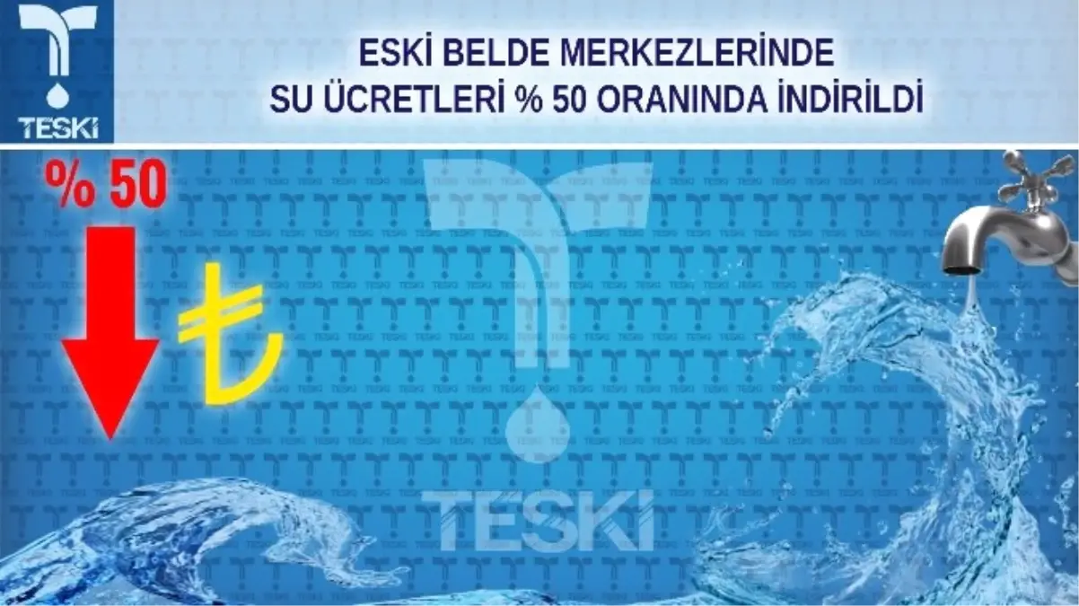 Tekirdağ\'da Eski Belde Merkezlerinde Su Ücreti Yüzde 50 İndirildi