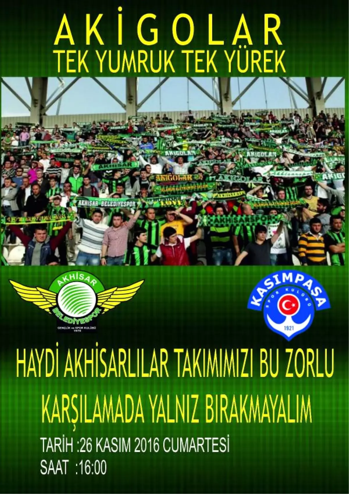 Akhisar\'da Kasımpaşa Maçı Öncesinde Seferberlik