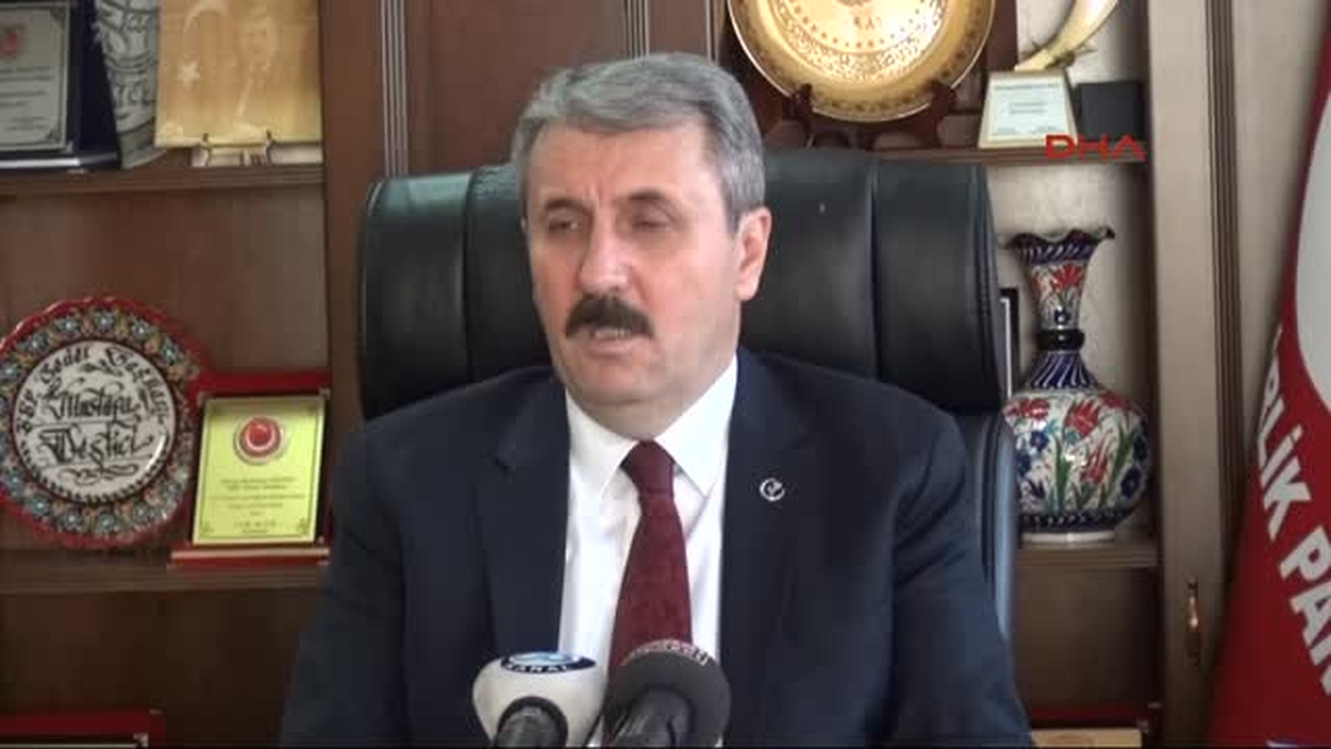 BBP Genel Baskanı Mustafa Destıcı, Gundeme Ilıskın Acıklamalarda Bulundu