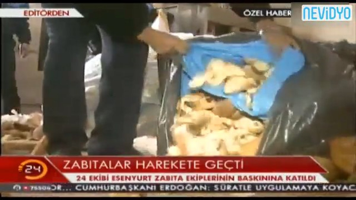 Çöpten Çıkan Ekmekleri Pasta Yapımında Kullanıyorlar