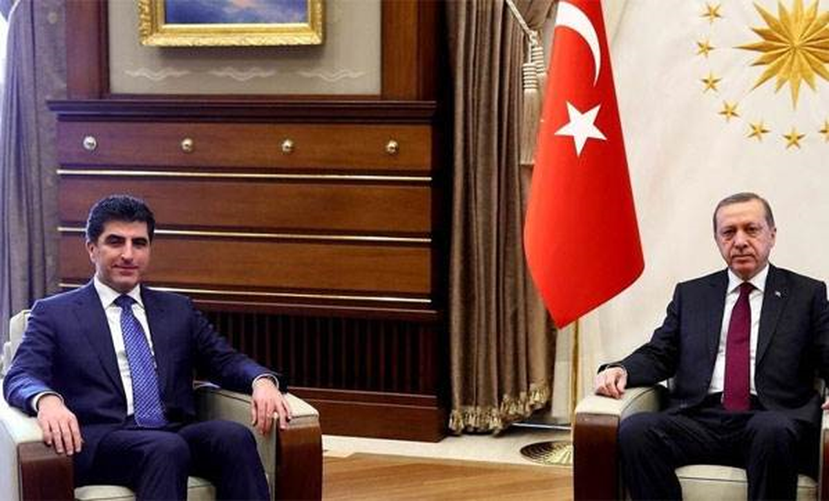 (Görüşmeden Görüntüyle) - Cumhurbaşkanı Erdoğan, Barzani\'yi Kabul Ediyor