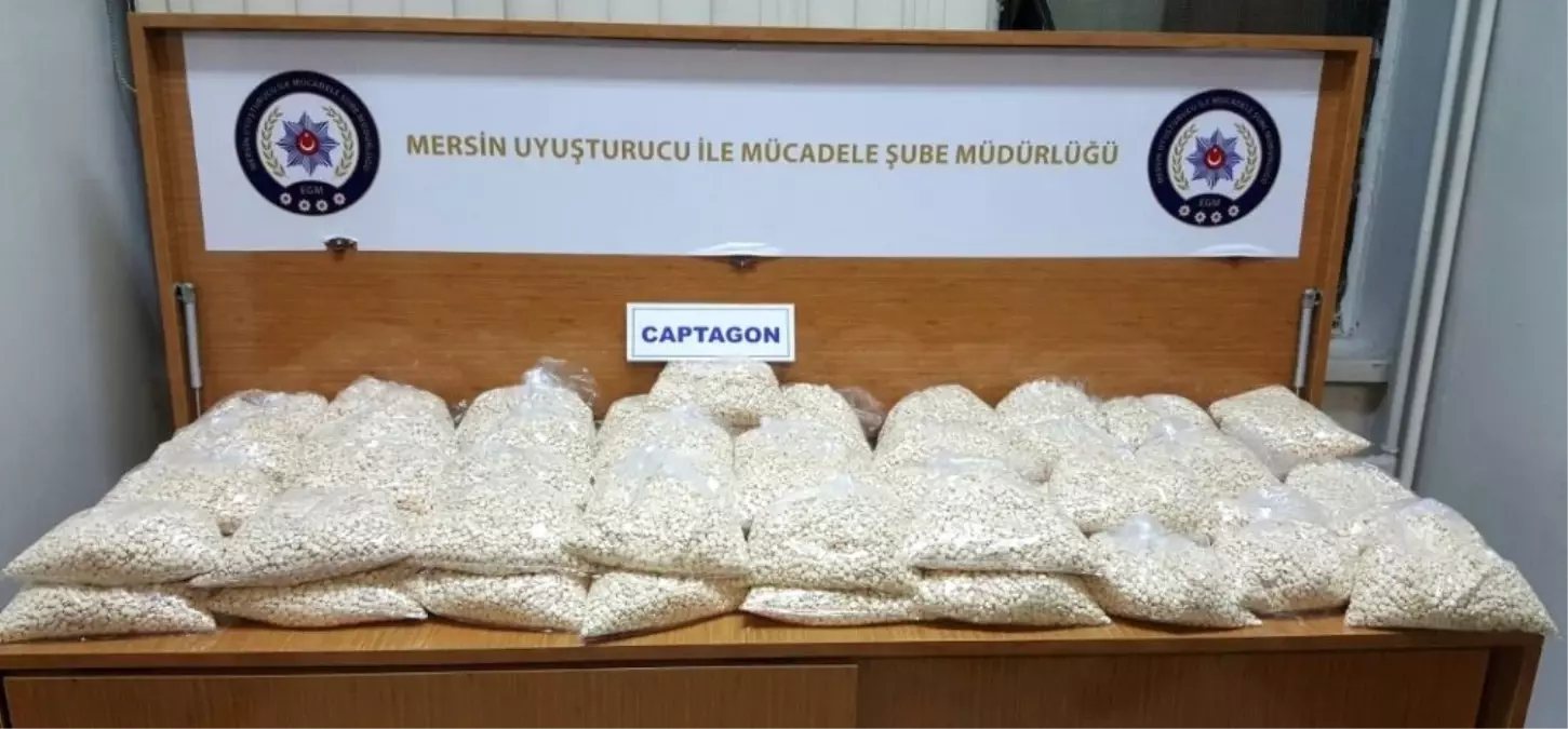 Mersin\'de 340 Bin Adet Uyuşturucu Hap Ele Geçirildi