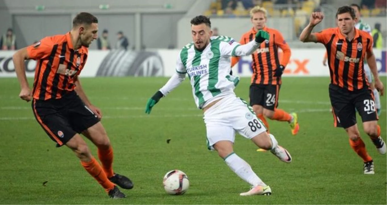 Avrupa Ligi\'nde Atiker Konyaspor, Shakhtar Donetsk\'e 4-0 Yenildi ve Elendi