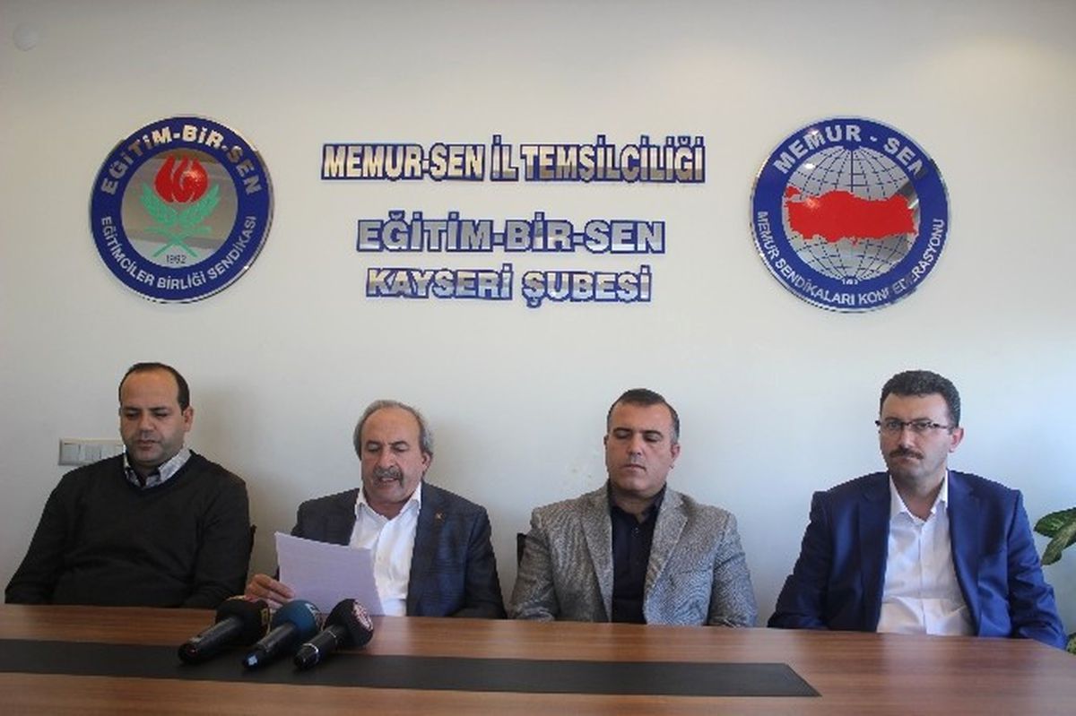 Eğitim Bir-Sen Kayseri Şube Başkanı Aydın Kalkan Açıklaması
