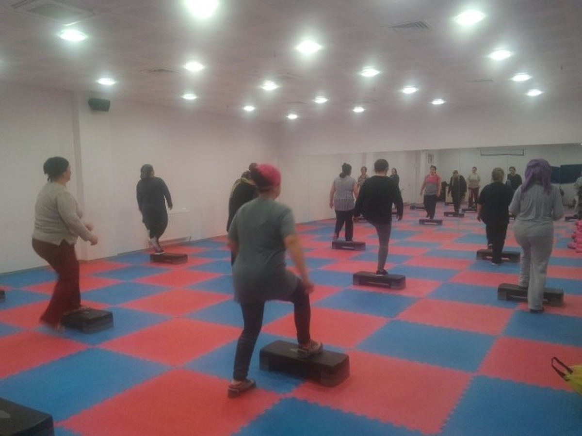 Gebze\'de Step-aerobik Dersleri Devam Ediyor