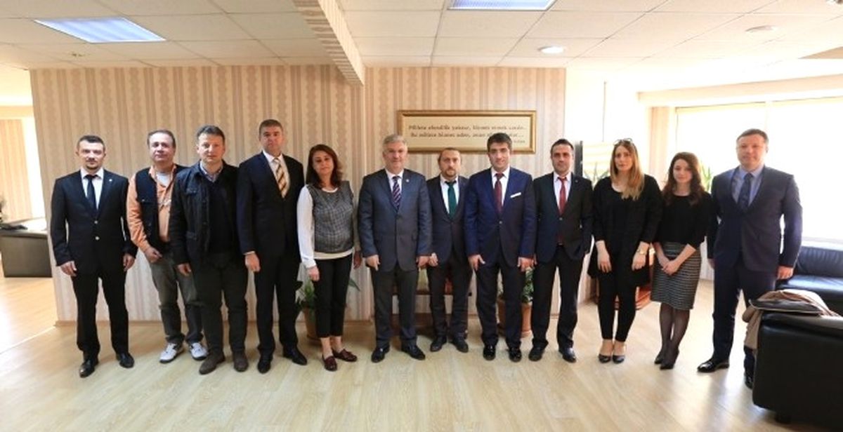 Mimarlar ve İnşaat Mühendislerinden Başkan Vekili Özak\'a Ziyaret