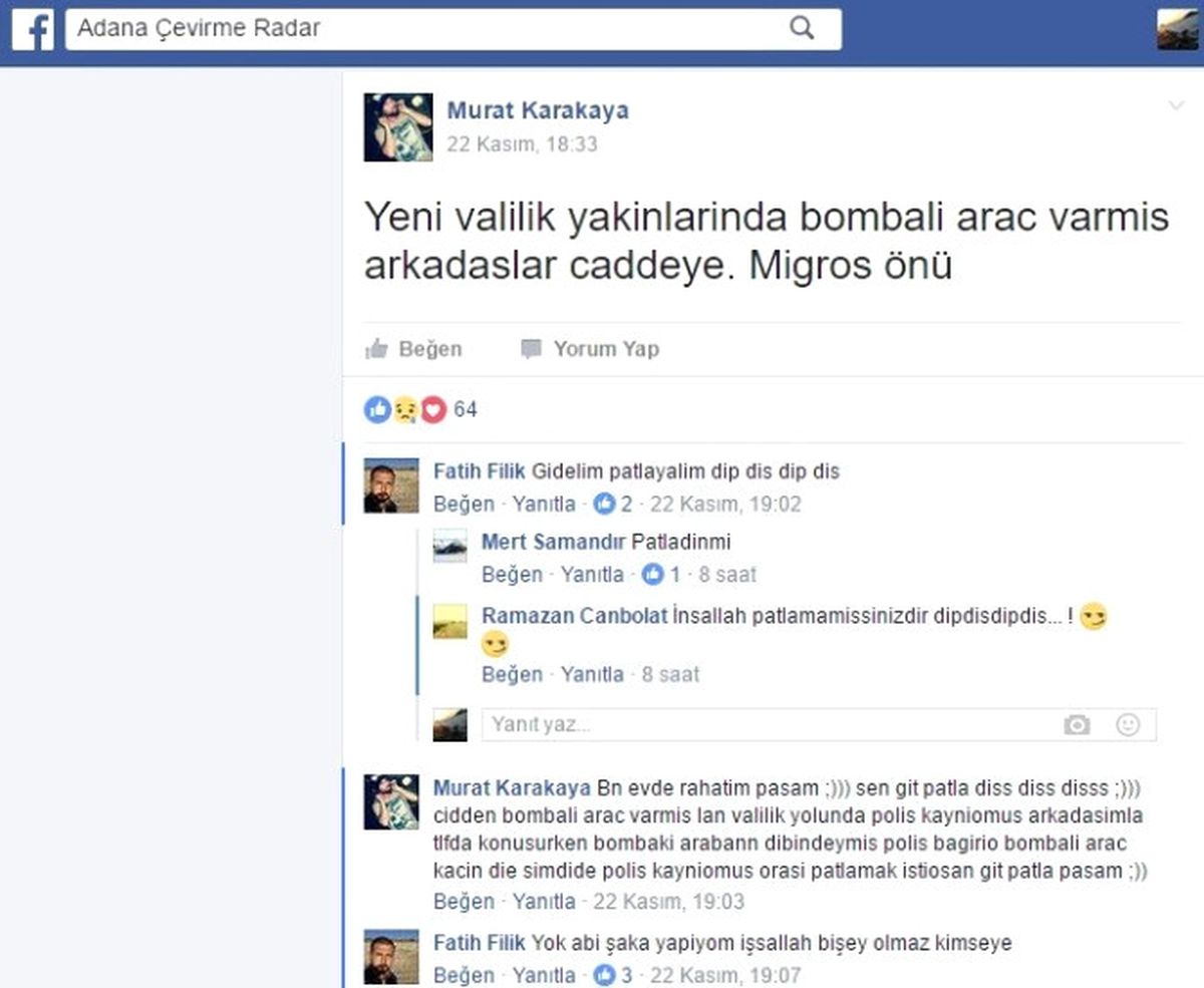 Patlamadan 2 Gün Önce Dikkat Çeken \'Bombalı Araç Var\' Paylaşımı