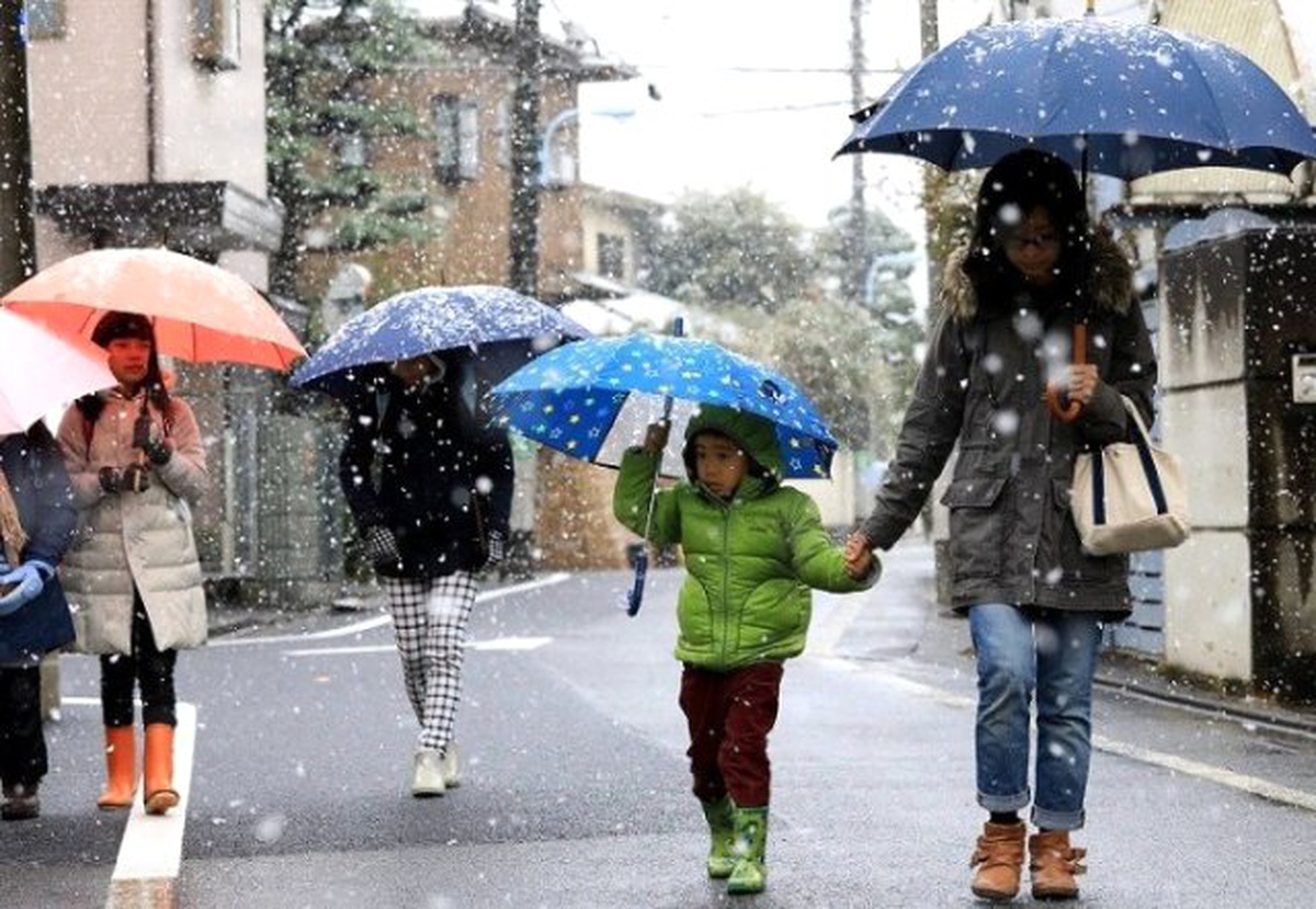 Tokyo\'ya 54 Yıl Sonra Kasım\'da Kar Yağdı