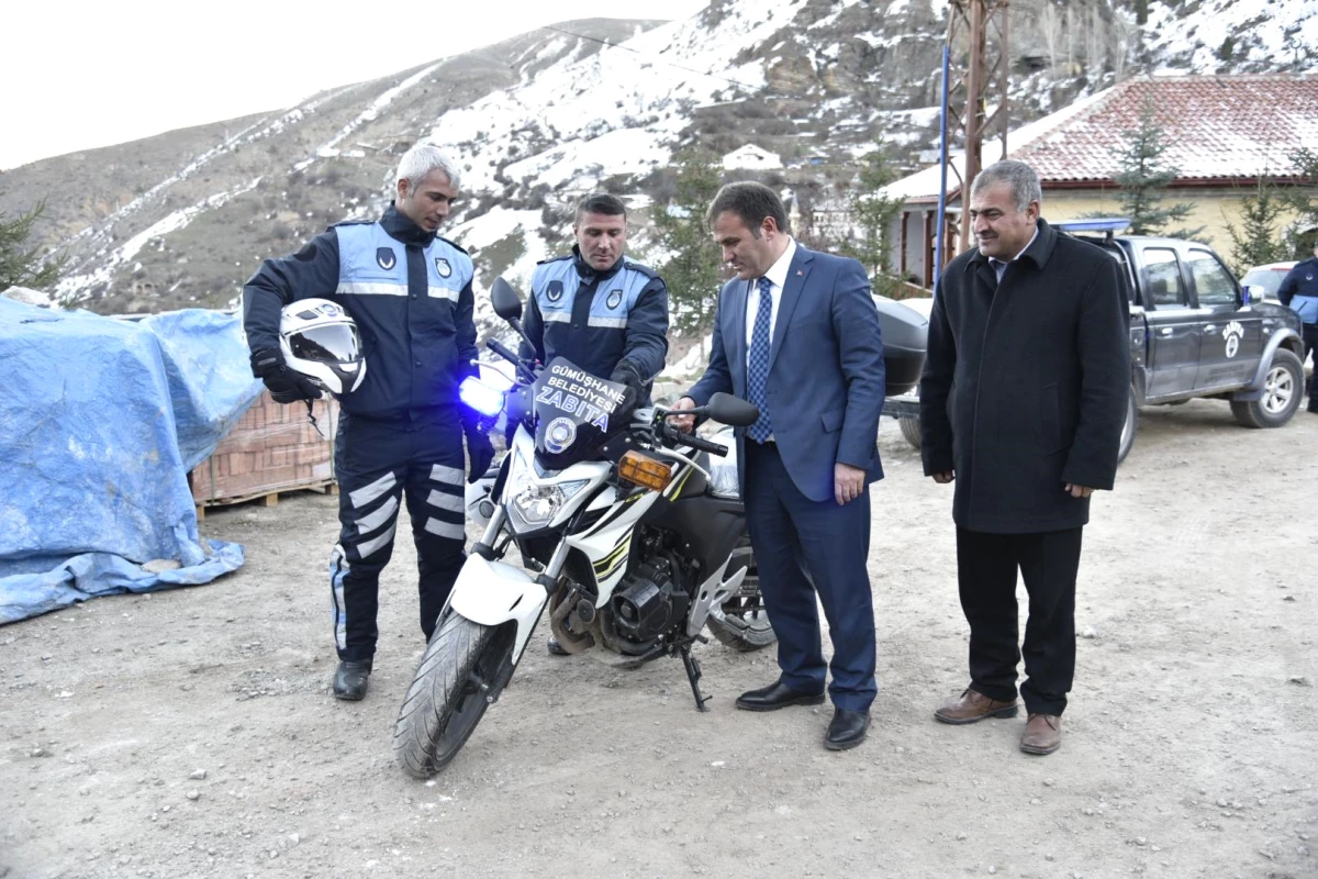 Gümüşhane Belediyesi Motosikletli Zabıta Ekibi Kurdu