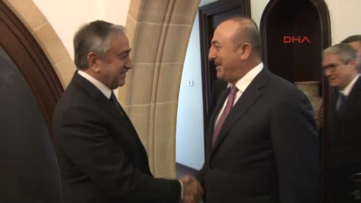 KKTC Cumhurbaşkanı Akıncı, Dışişleri Bakanı Mevlüt Çavuşoğlu?nu Kabul Etti