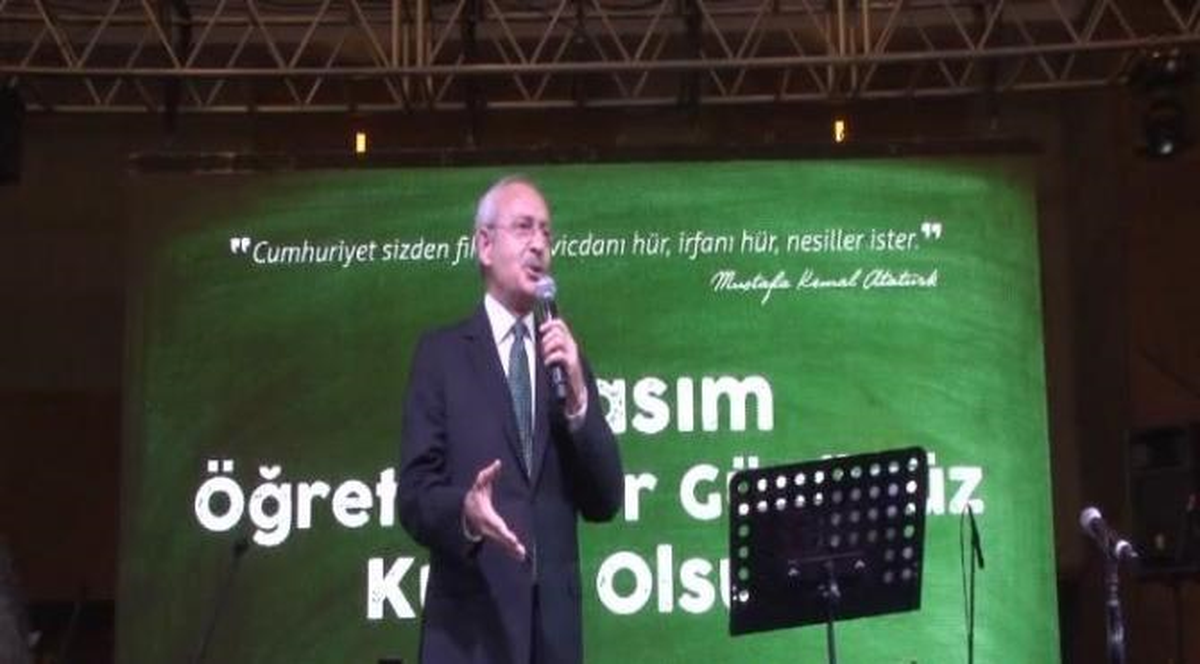 Kılıçdaroğlu Ataşehir\'de Öğretmenlere Seslendi