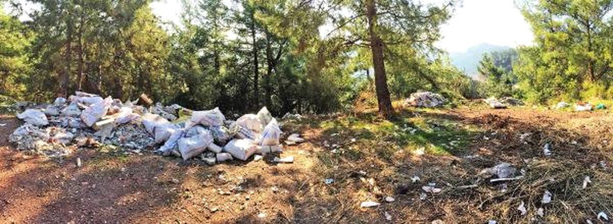 Ücret Pahalı Diye Molozlar Ormana Dökülüyor