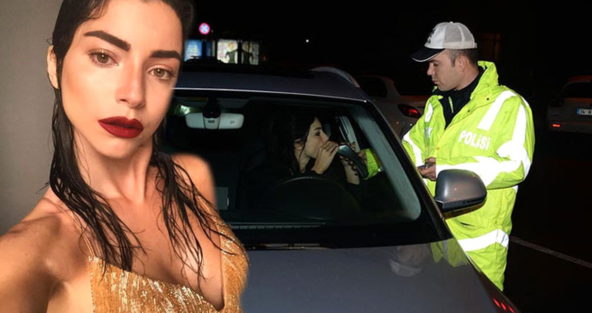 Merve Boluğur ve Murat Dalkılıç Trafikte Alkol Kontrolüne Takıldı