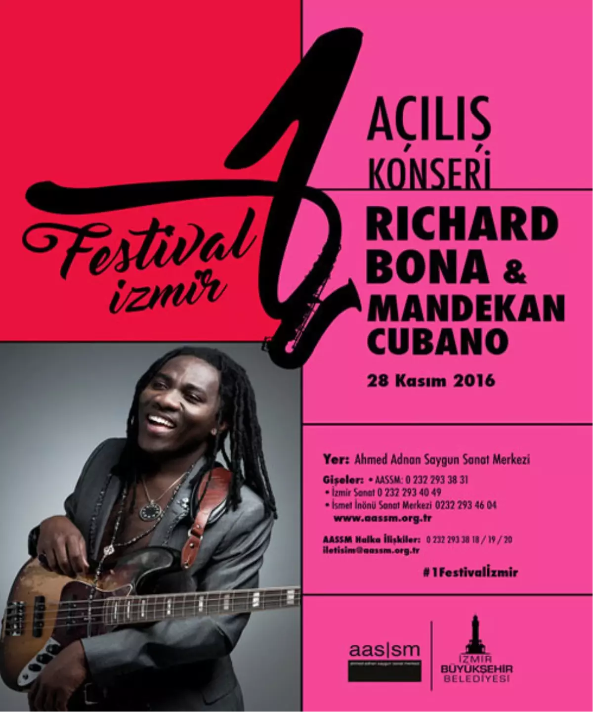 1 Festival İzmir Açılış Konseri / Richard Bona & Mandekan Cubano