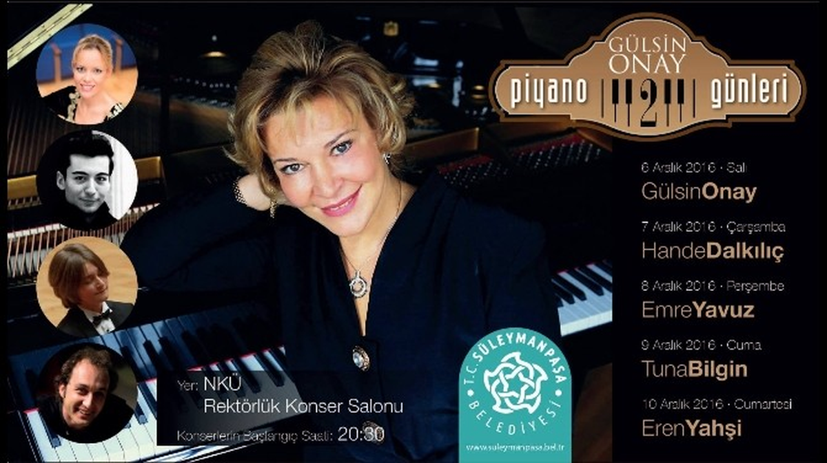 2. Gülsin Onay Piyano Günleri 6 Aralık\'ta Başlıyor