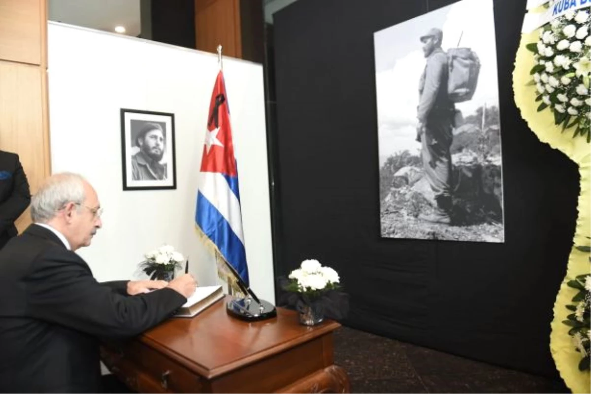 Kılıçdaroğlu\'ndan Küba Büyükelçiliği\'ne Taziye Ziyareti (2)