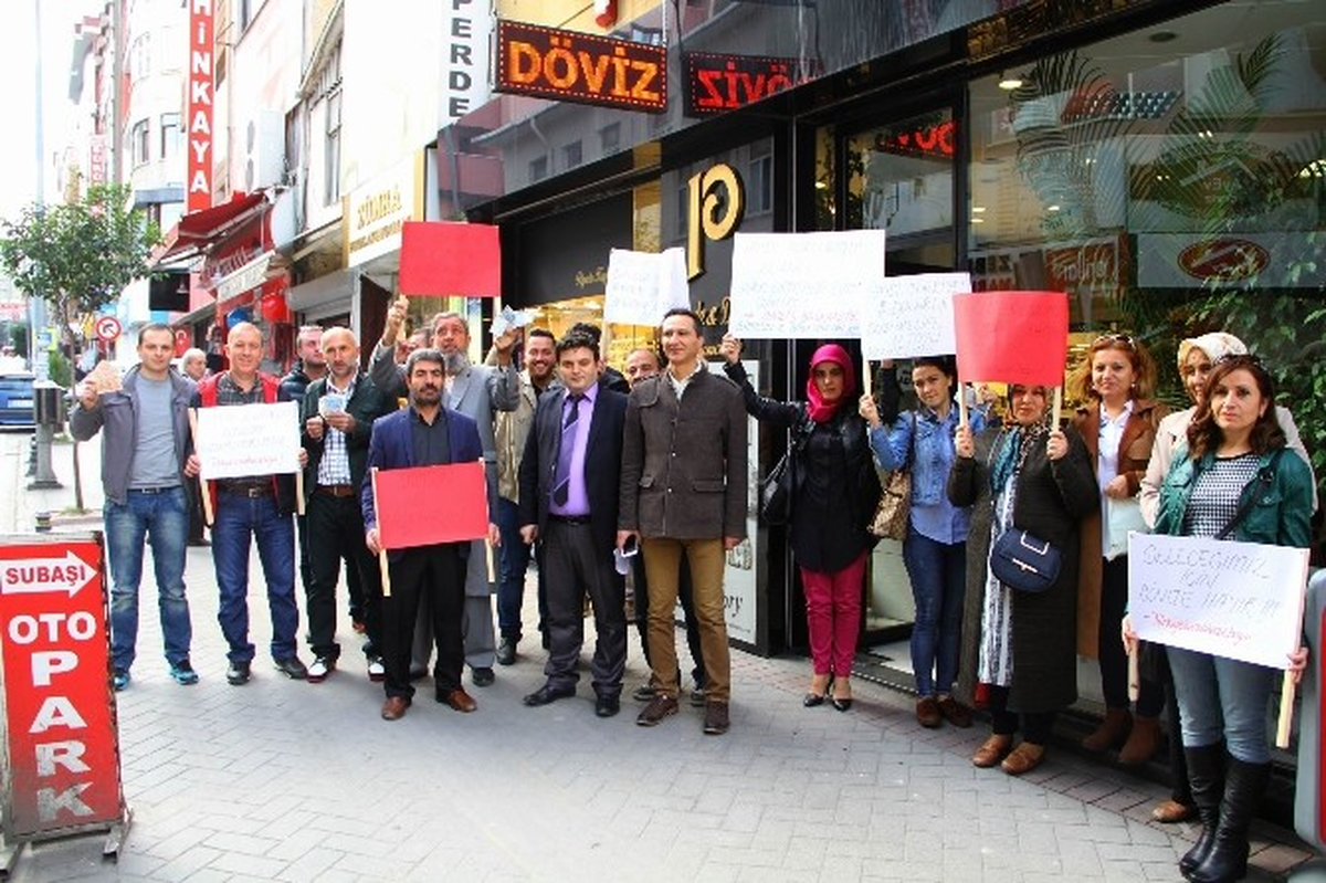 Samsun\'da Dolar Protestosu
