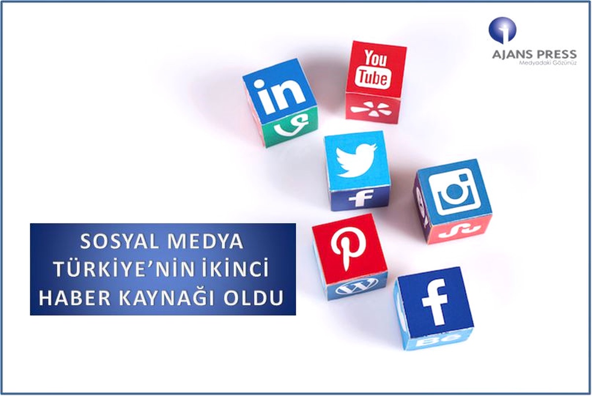 Sosyal Medya Türkiye\'nin İkinci Haber Kaynağı Oldu