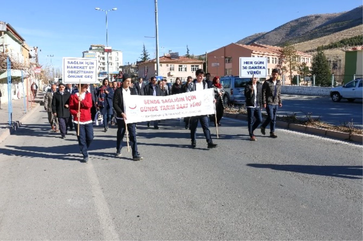 Yahyalı\'da Sağlıklı Yaşam Yürüyüşü