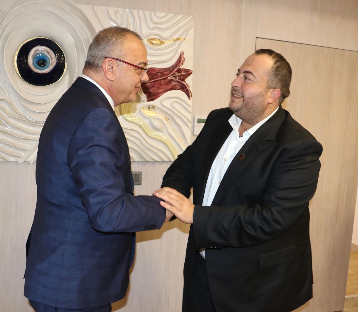 Akhisar Pazarcılar Odası\'ndan Başkan Ergün\'e Ziyaret