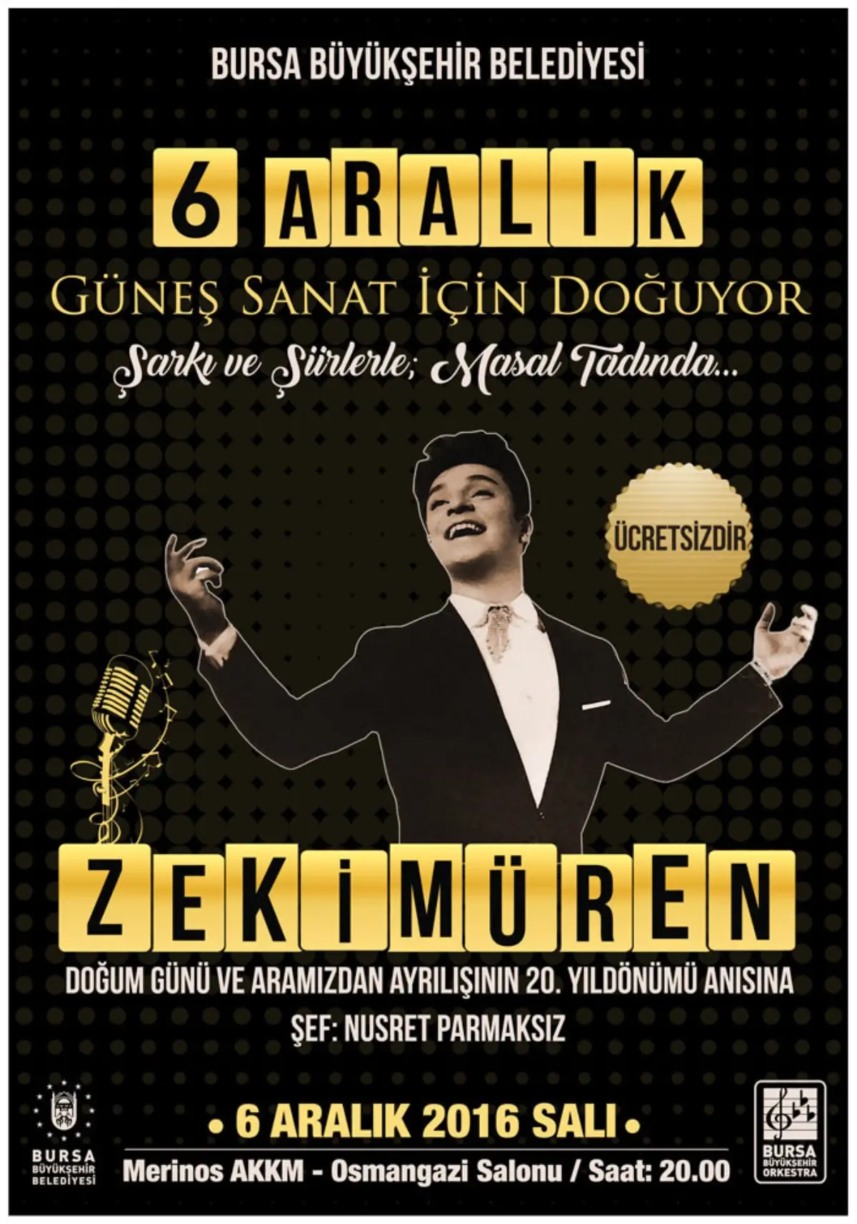 \'Sanat Güneşi\' Zeki Müren\'e saygı konseri