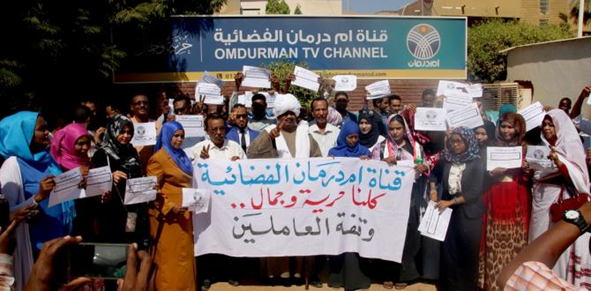 Sudan\'da Basın Özgürlüğü Protestosu