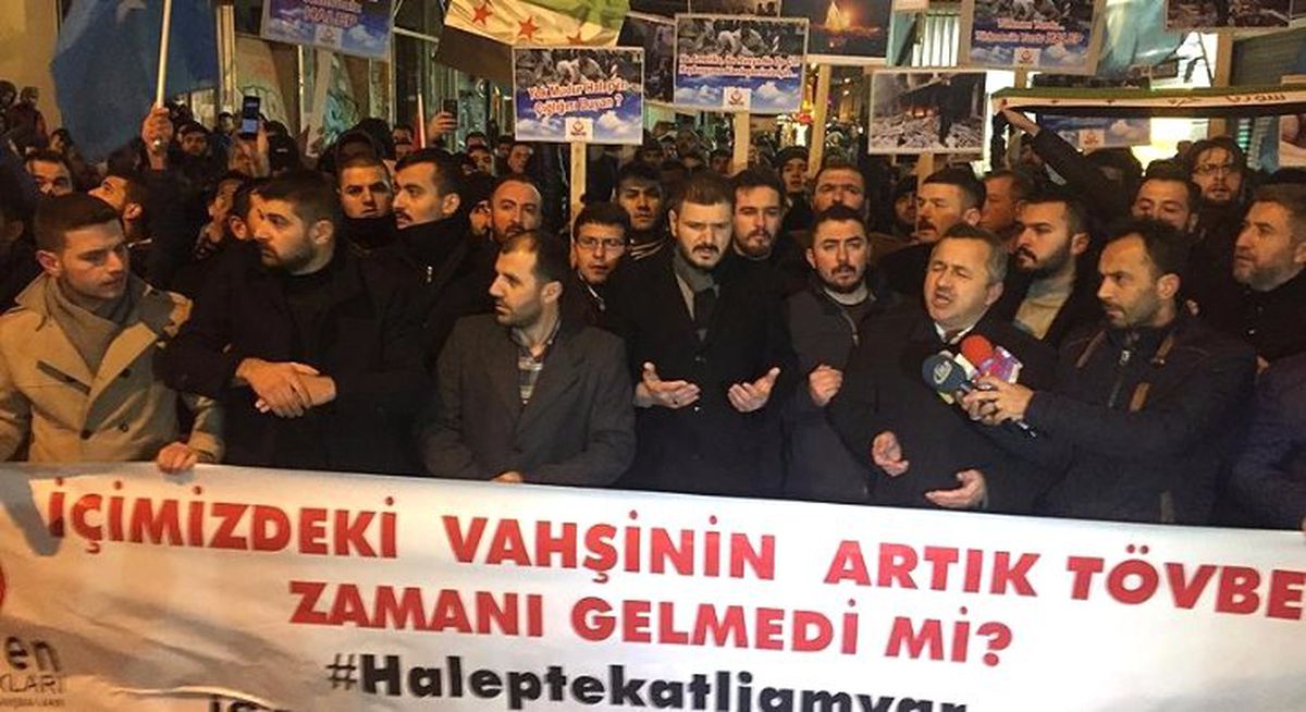 Alperen Ocaklarından Halep Protestosu