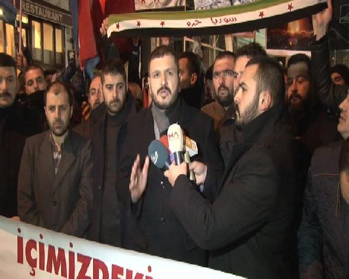 Beyoğlu\'nda Alperenler\'den Halep Protestosu