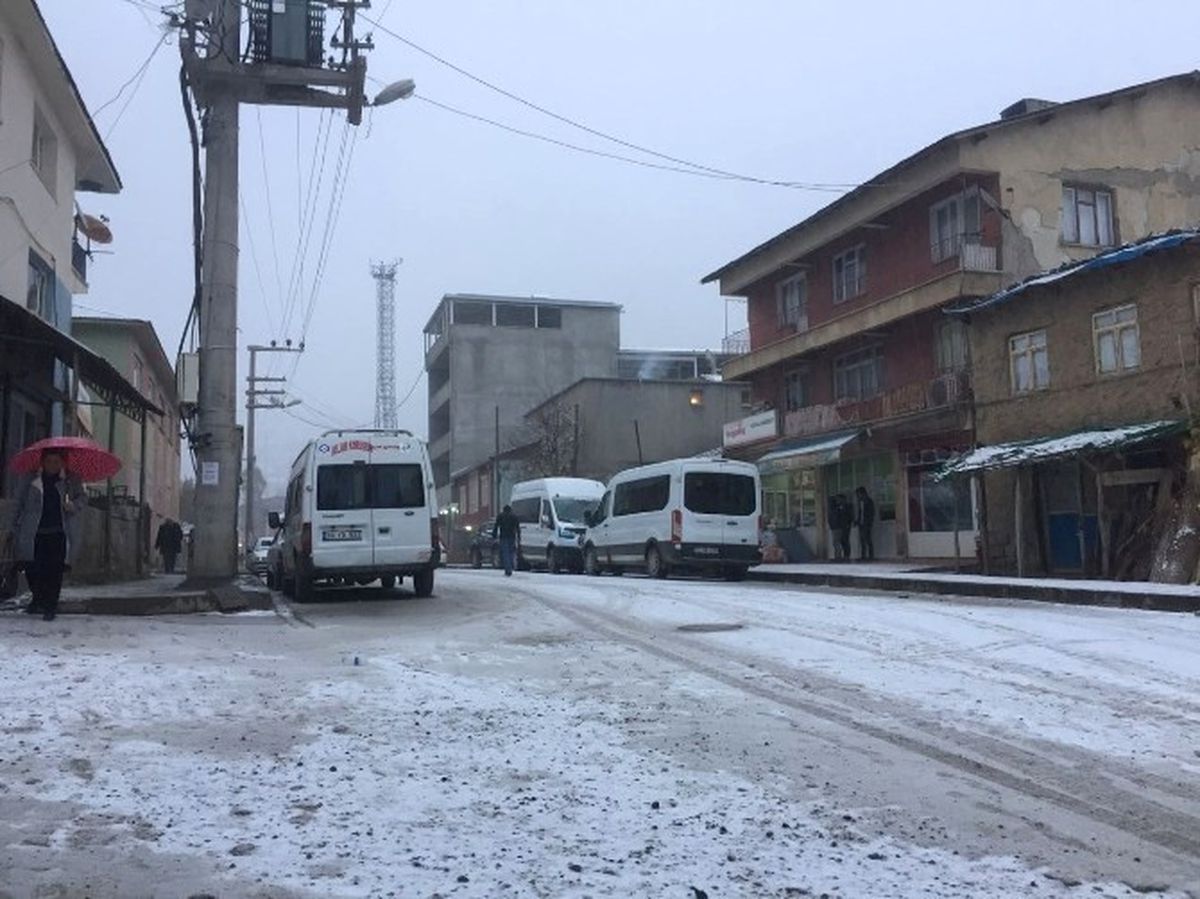 Beytüşşebap\'a Yılın İlk Karı Yağdı