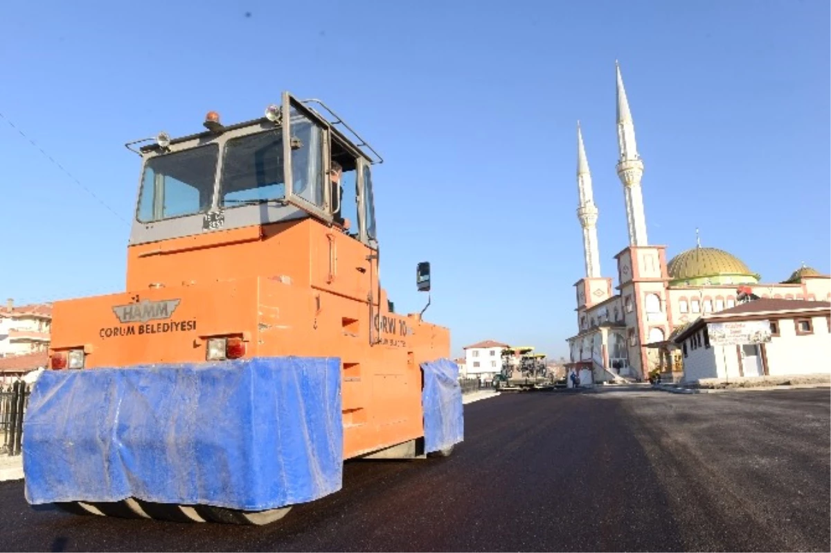 Çorum Belediyesi\'nden Asfalt Çalışması